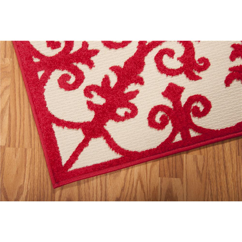 Nourison ALH12 Aloha 9 Ft.6 In. x 13 Ft. Indoor/Outdoor Rectangle Rug in  Red